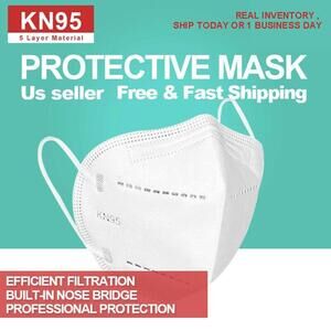 10 PCS KN95 Protective  5 Layers Face Mask Disposable Respirator BFE 95% PM2.5